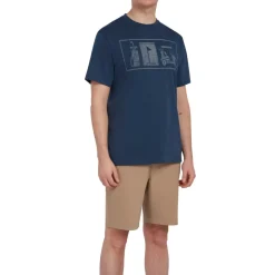 T-Shirt Graphic Crew: Blå-PGA Tour Hot