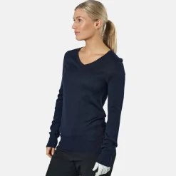 Vernon V-Neck Merino Blå-Cutter & Buck Discount