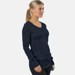 Vernon V-Neck Merino Blå-Cutter & Buck Discount