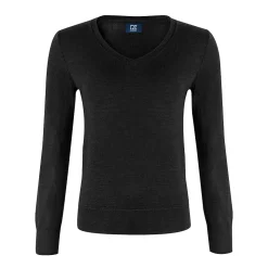 Vernon V-Neck Merino Svart-Cutter & Buck New