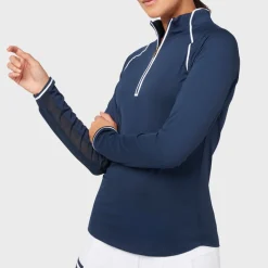 Veronica 1/4 Zip Blå-Original Penguin Outlet