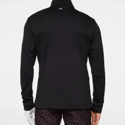 Vinnie Quarter Zip Mid Layer Svart-J.Lindeberg Online