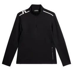 Vinnie Quarter Zip Mid Layer Svart-J.Lindeberg Online