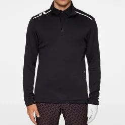 Vinnie Quarter Zip Mid Layer Svart-J.Lindeberg Online