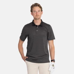 Virtue Polo Stripes Svart-Cutter & Buck Discount