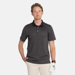 Virtue Polo Stripes Svart-Cutter & Buck Discount