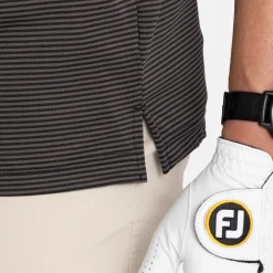 Virtue Polo Stripes Svart-Cutter & Buck Discount