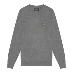 V-Neck Merino Blend Grå-Lyle & Scott