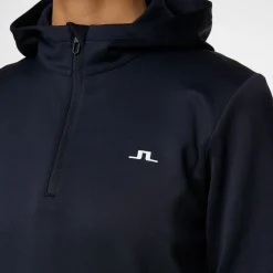 W Aerial Quarter Hood Blå-J.Lindeberg Discount