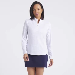 W Houndstooth 1/4 Zip-Puma