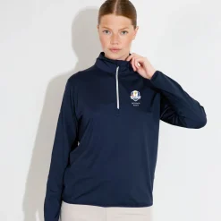 W Rc25 Cradoc Halfzip Fleece Blå-Abacus Discount