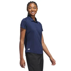 W Solid Performance Short Sleeve Polo Shirt Blå-Adidas Online