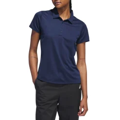 W Solid Performance Short Sleeve Polo Shirt Blå-Adidas Online