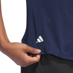W Solid Performance Short Sleeve Polo Shirt Blå-Adidas Online