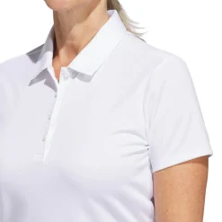 W Solid Performance Short Sleeve Polo Shirt Vit-Adidas Hot