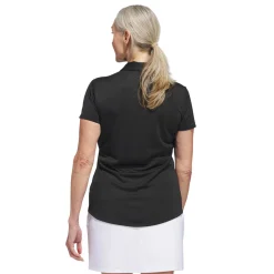 W Solid Performance Short Sleeve Polo Shirt Svart-Adidas Clearance