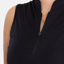 W Tech Dress Zip Collar Svart-Bogeys & Birdies Discount