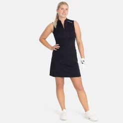 W Tech Dress Zip Collar Svart-Bogeys & Birdies Discount