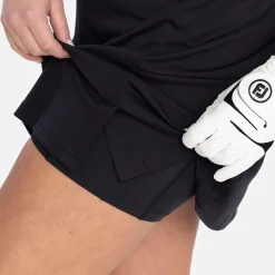 W Tech Dress Zip Collar Svart-Bogeys & Birdies Discount