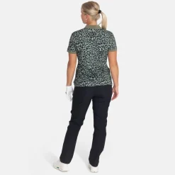 W Tech Hidden Button Pique AOP Svart-Bogeys & Birdies Clearance