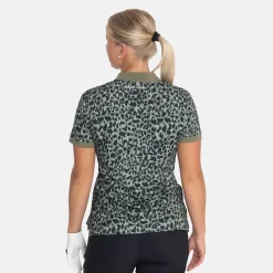 W Tech Hidden Button Pique AOP Svart-Bogeys & Birdies Clearance