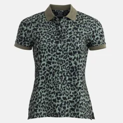 W Tech Hidden Button Pique AOP Svart-Bogeys & Birdies Clearance