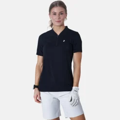 W Turf Zip Ss Svart-Peak Performance