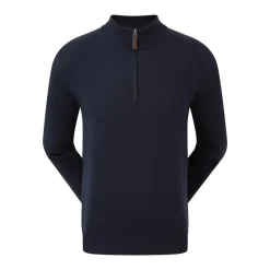 Wool Blend 1/2 Zip Blå-FootJoy Best
