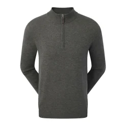 Wool Blend 1/2 Zip Grå-FootJoy Hot