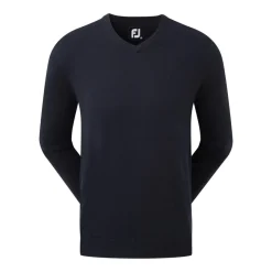 Wool Blend V-Neck Blå-FootJoy Best