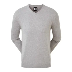 Wool Blend V-Neck Grå-FootJoy