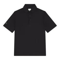 Youth Unisex Solid Polo Svart-Callaway
