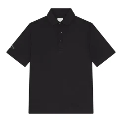 Youth Unisex Solid Polo Svart-Callaway