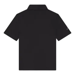 Youth Unisex Solid Polo Svart-Callaway